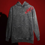 WavyCouture I see You Acid Wash Premium Cotton Hoodie