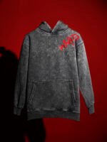 WavyCouture I see You Acid Wash Premium Cotton Hoodie