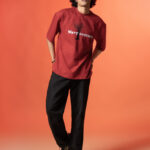 WavyCouture Red Tree Unisex Oversized T-Shirt