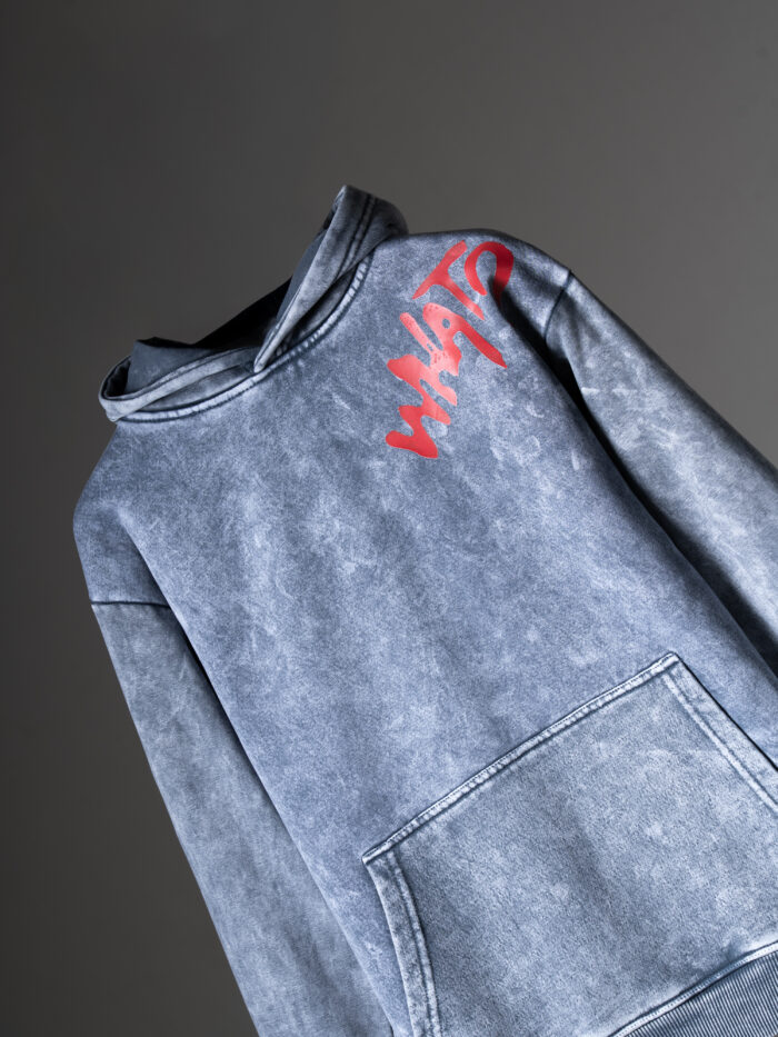 WavyCouture Premium Cotton Acid Wash Hoodie - Image 2