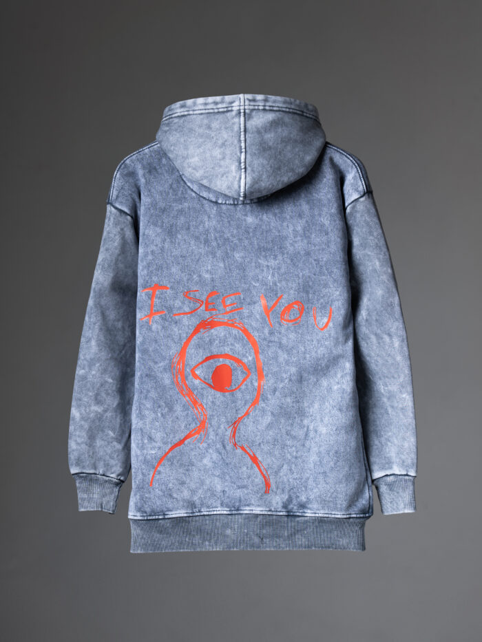 WavyCouture Premium Cotton Acid Wash Hoodie - Image 3