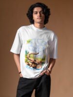 WavyCouture White Elephant Oversized Unisex T-Shirt - Image 3