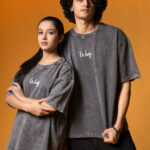 WavyCouture Acid Wash Oversized Unisex Cotton T-Shirts