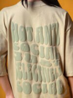 WavyCouture Anti Social Unisex Oversized T-Shirt - Image 4