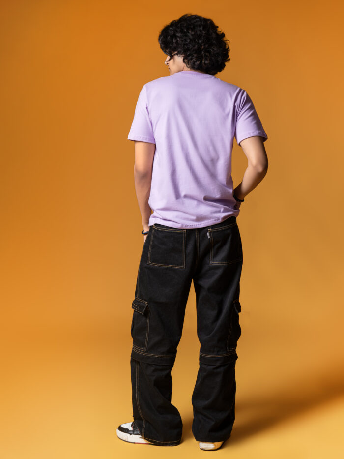 WavyCouture Lavender Classic fit Cotton T-Shirt - Image 4