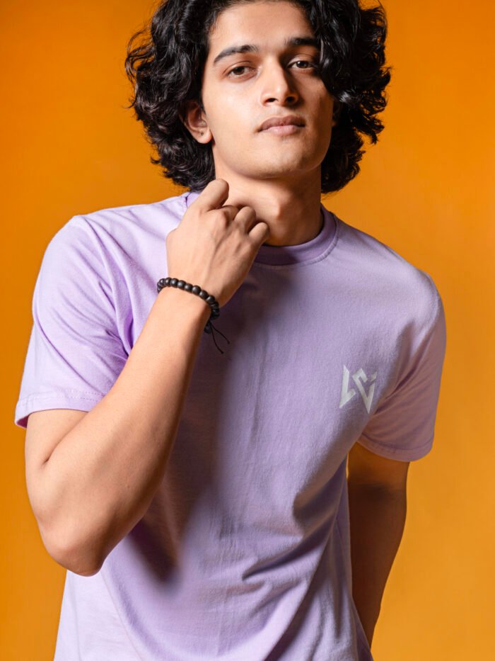WavyCouture Lavender Classic fit Cotton T-Shirt - Image 2