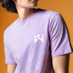 WavyCouture Lavender Classic fit Cotton T-Shirt