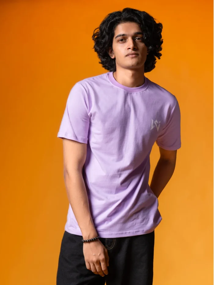 WavyCouture Lavender Classic fit Cotton T-Shirt - Image 5