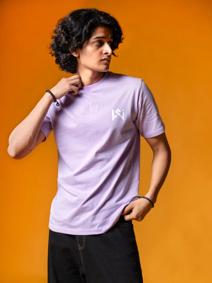 WavyCouture Lavender Classic fit Cotton T-Shirt - Image 6