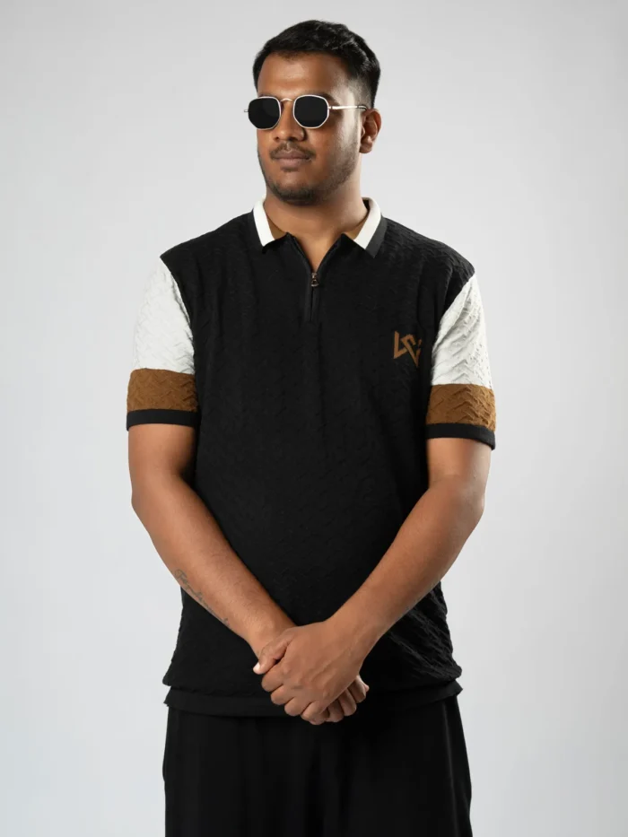 WavyCouture Cotton Striped Multicolor Polo T-Shirts - Image 5