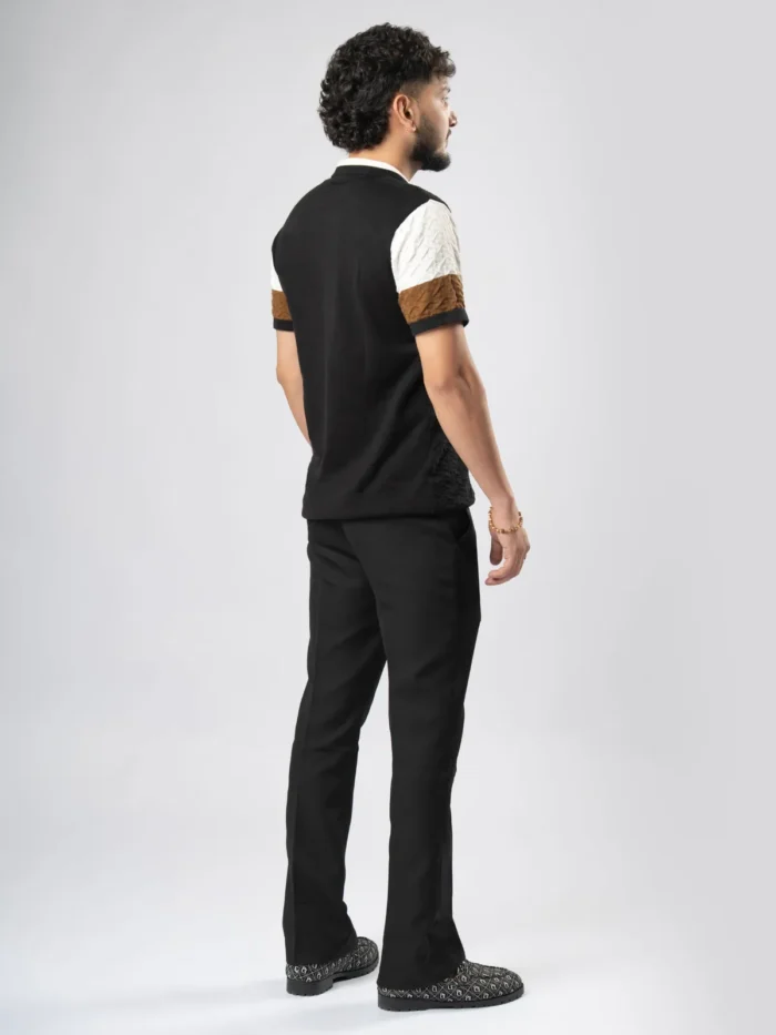 WavyCouture Cotton Striped Multicolor Polo T-Shirts - Image 3