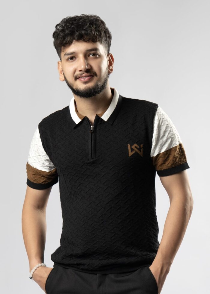 WavyCouture Cotton Striped Multicolor Polo T-Shirts - Image 6