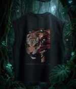 WavyCouture Cotton Tiger Acid Wash Tank Top - Image 3