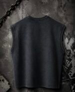 WavyCouture Cotton The Bone Script Acid Wash Tank Top - Image 3