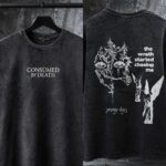 WavyCouture Cotton Consumed By Death Acid Wash Tank Top